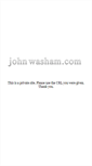 Mobile Screenshot of johnwasham.com