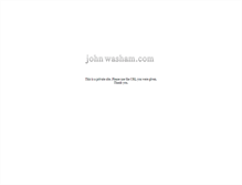 Tablet Screenshot of johnwasham.com